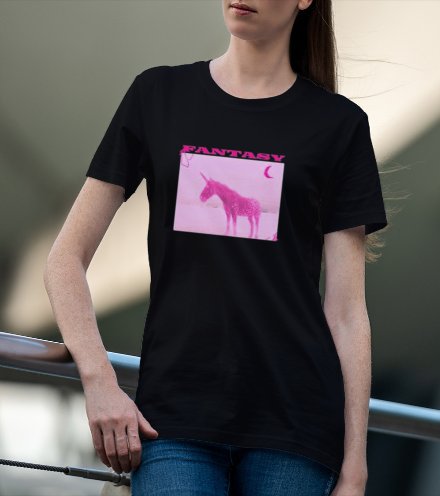 Fantasy Pink Unicorn Indigo De Souza T-Shirt