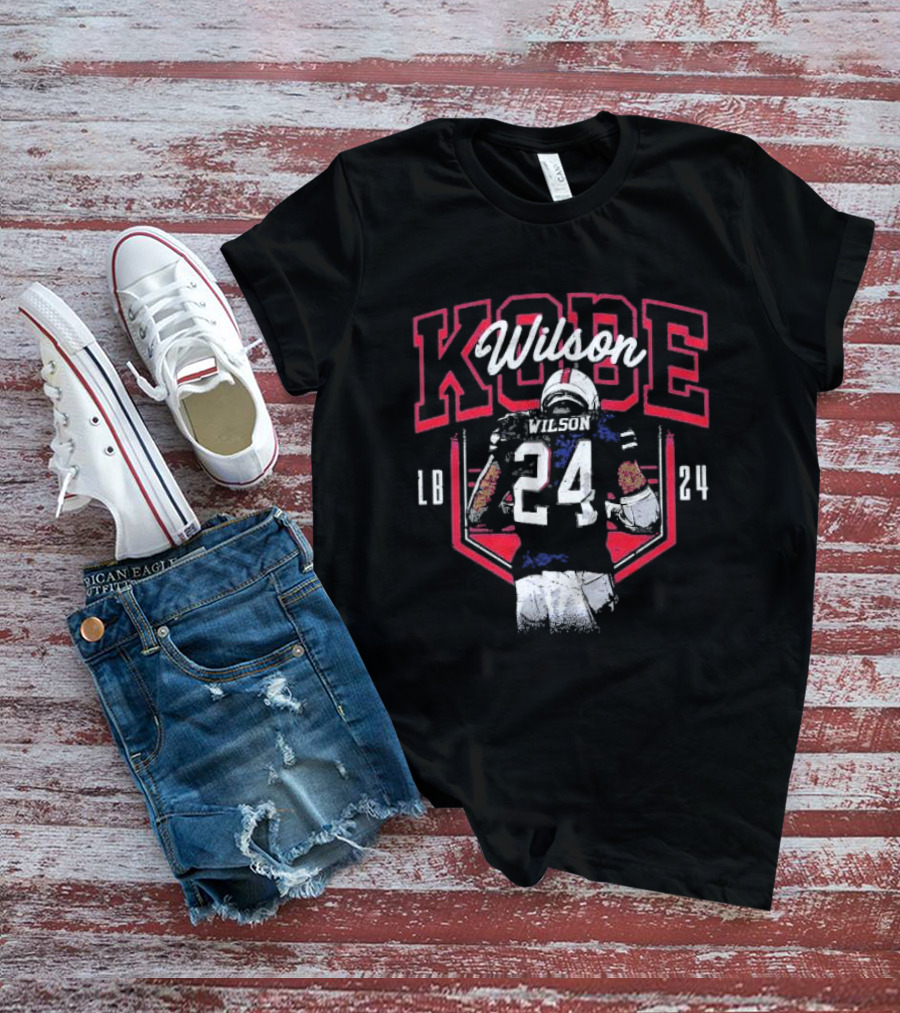 Kobe Wilson 24 LB College Player Football Jersey T-Shirt