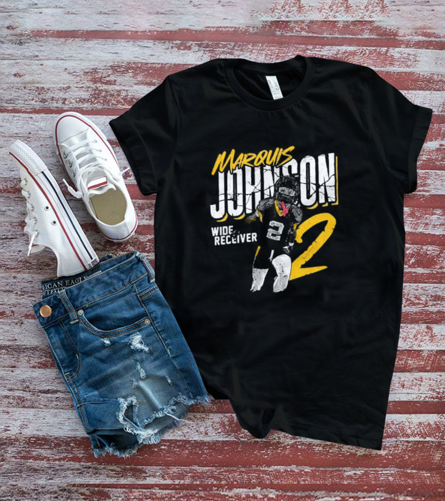 Marquis Johnson Wide Receiver 2 College Football Crack T-Shirt