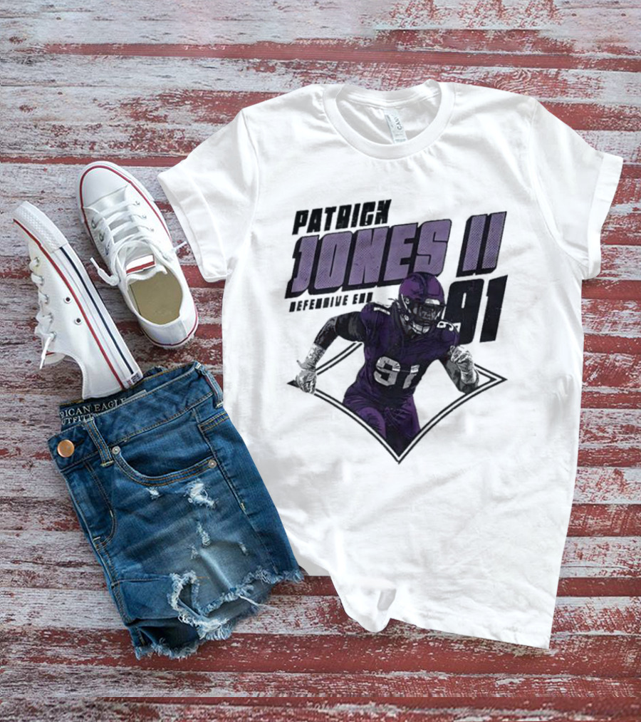 Patrick Jones II Minnesota Defensive End 91 T-Shirt