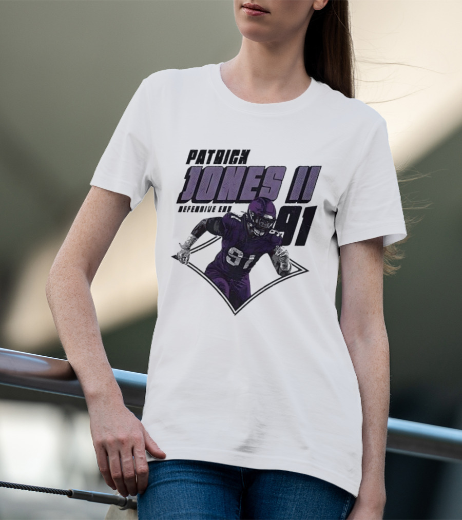 Patrick Jones II Minnesota Defensive End 91 T-Shirt