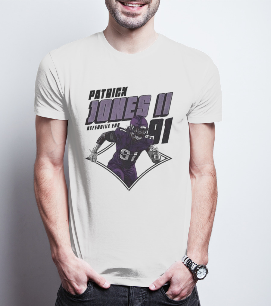 Patrick Jones II Minnesota Defensive End 91 T-Shirt