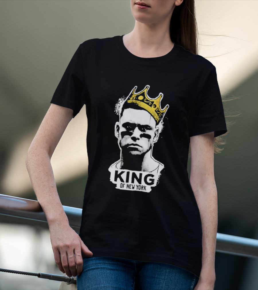 King Of New York Judge Baseball Icon With Crown T-Shirt