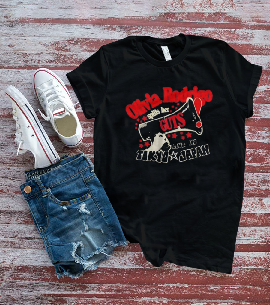 Olivia Rodrigo Spills Her Guts Live In Tokyo Japan T-Shirt