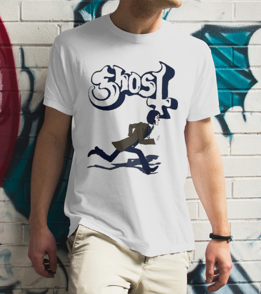 Ghost Band Retro Running Figure T-Shirt
