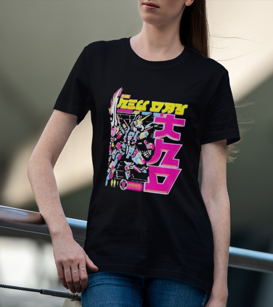 New Day Xaiver Woods Cyber Bunny Robot In Mecha T-Shirt
