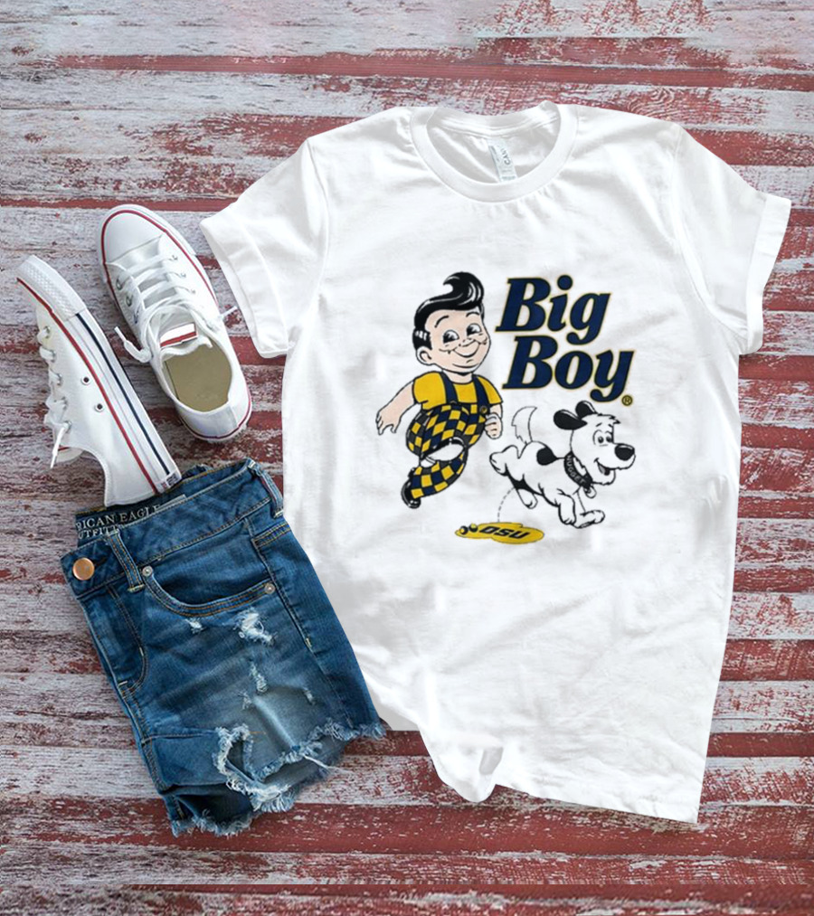 Big Boy OSU Checker Outfit And Nugget Team Rivalry T-Shirt