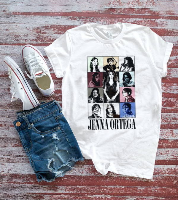 Jenna Ortega Multicolor Portrait Grid T-Shirt