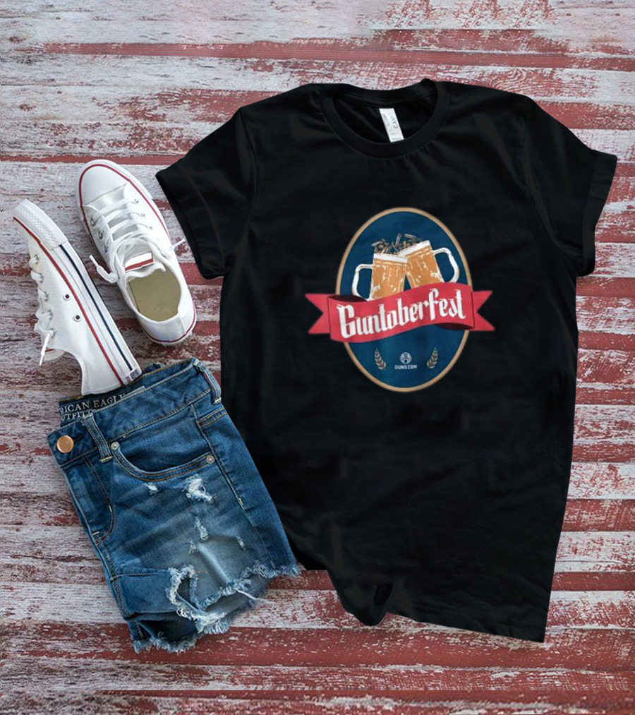 Guntoberfest Gun.com Raglan Baseball Oktoberfest Cheers T-Shirt