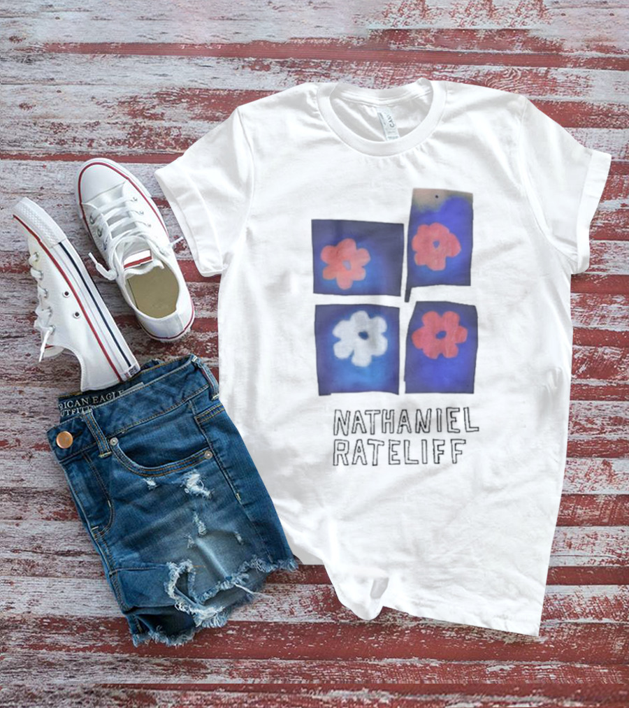 Nathaniel Rateliff Red And Yellow Flowers T-Shirt