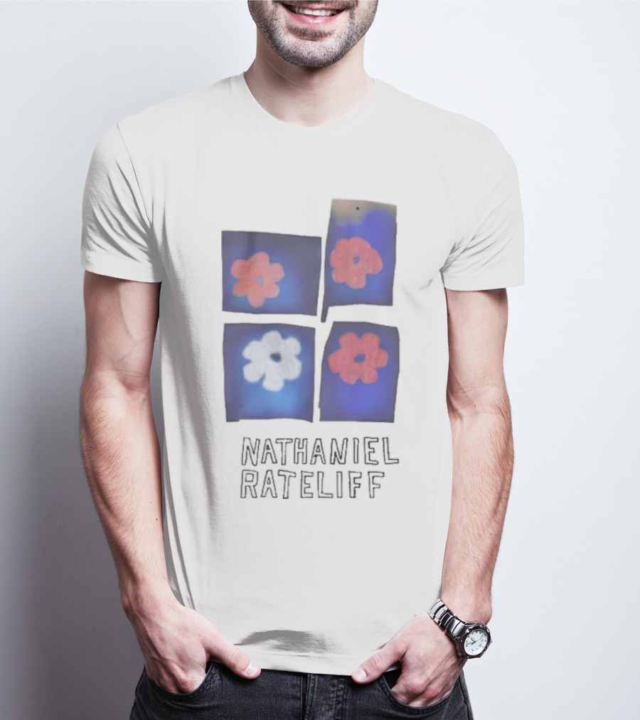 Nathaniel Rateliff Red And Yellow Flowers T-Shirt