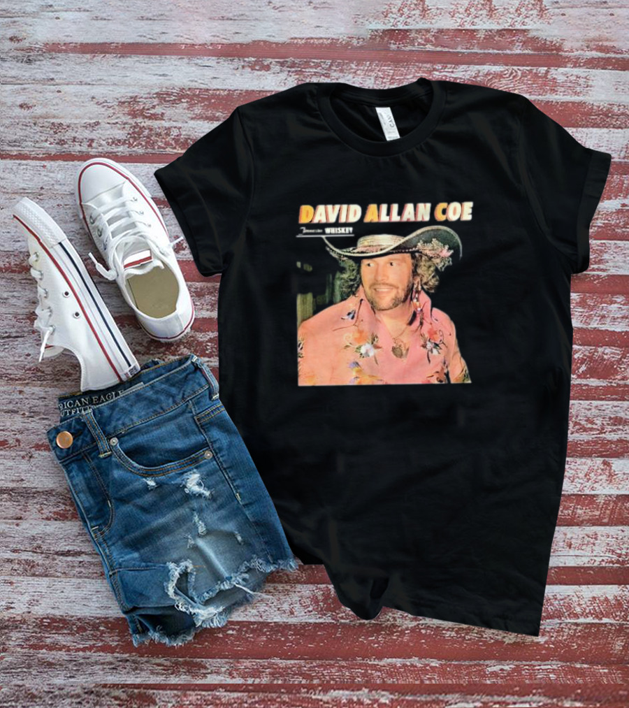 David Allan Coe Tennessee Whiskey Vintage Country Music Legend T-Shirt