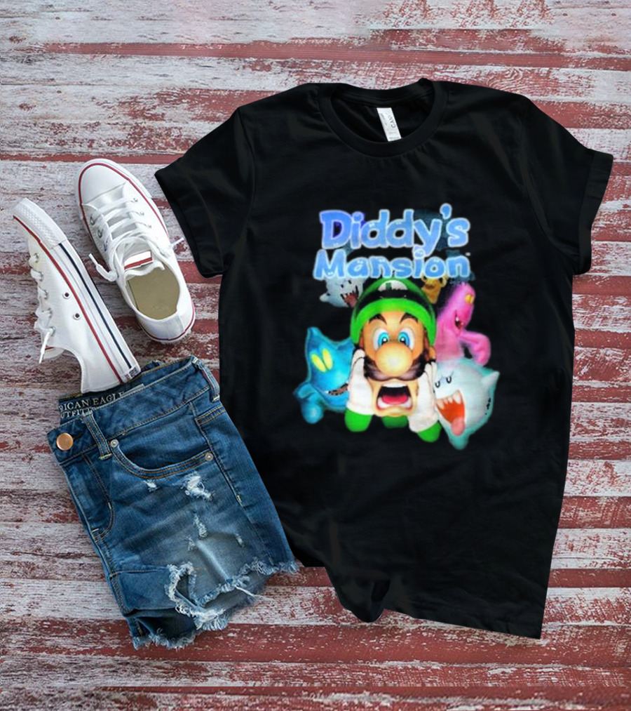 Diddy's Mansion Luigi Ghost Adventure T-Shirt