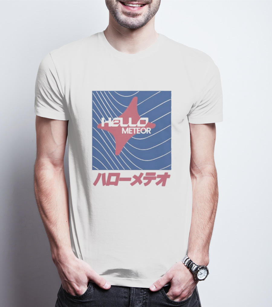 Hello Meteor ハローメテオ Grey Market Japan Wave T-Shirt