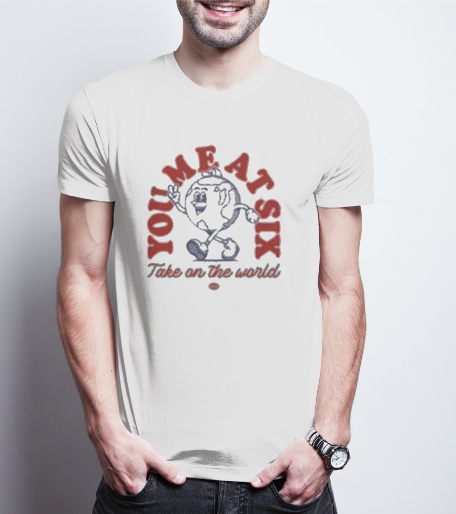 You Me At Six Take On The World Walking Globe Character T-Shirt