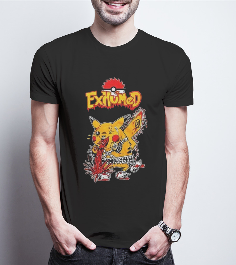 Exhumed Pukemon Darker Corners Parody Pokémon Mashup T-Shirt