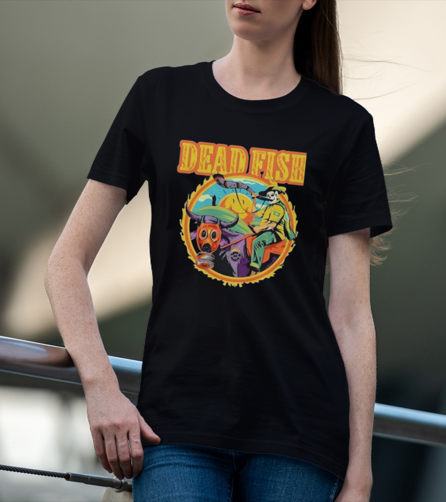 Dead Fish Band Agro Is Death Riding Bull T-Shirt