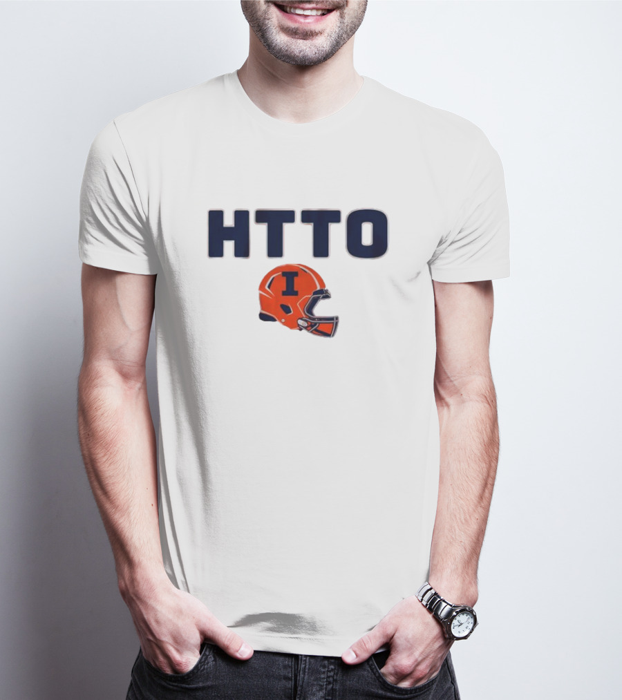 Illinois Football HTTO Helmet I T-Shirt