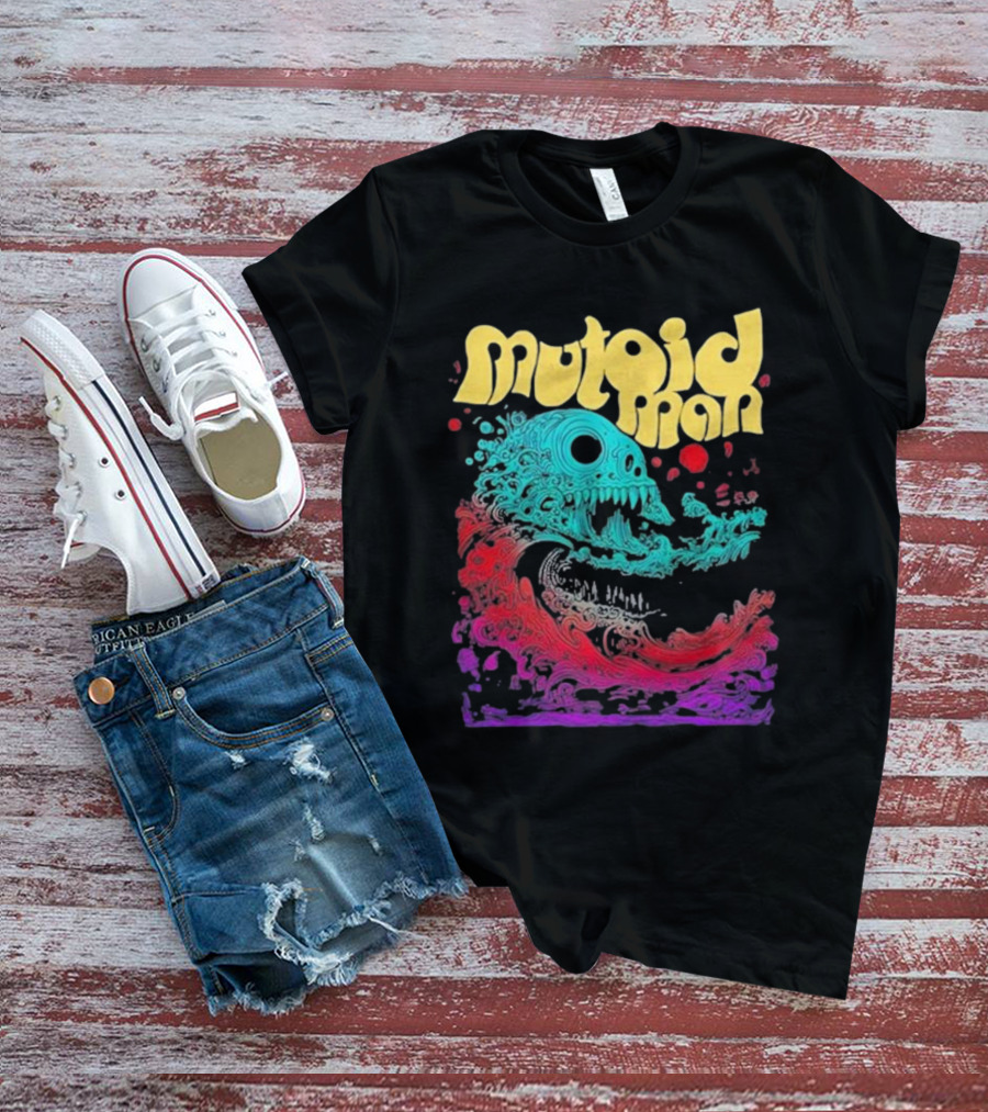 Mutoid Man Psychedelic Skull Wave Explosion T-Shirt