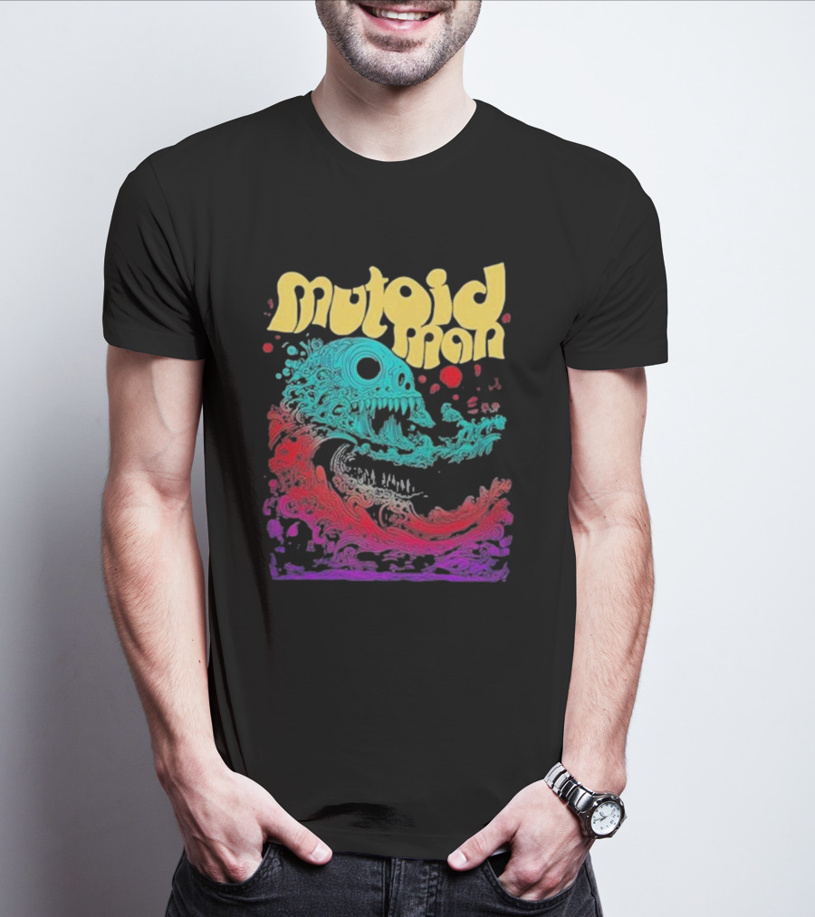 Mutoid Man Psychedelic Skull Wave Explosion T-Shirt