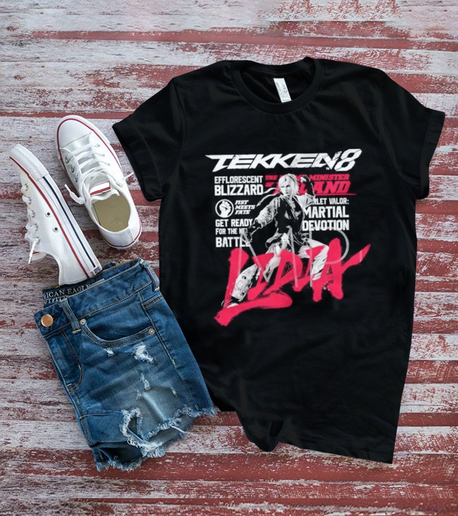 Tekken 8 Efflorescent Blizzard Velvet Valor Martial Devotion Lidia T-Shirt