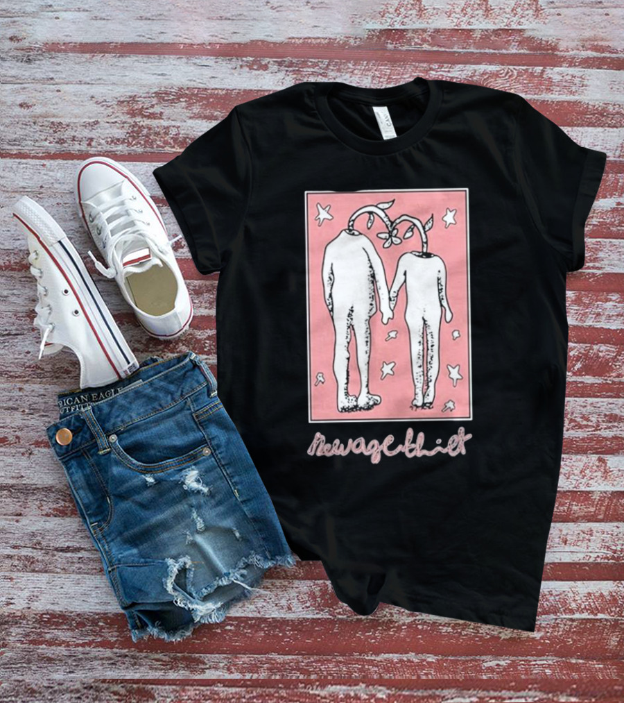 Wax Bodega New Age Thief Starry Headless Figures Holding Hands T-Shirt