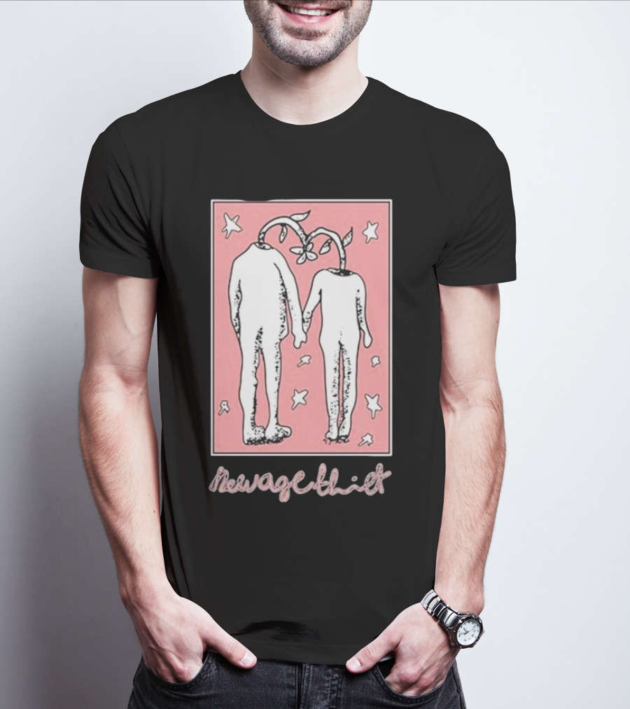 Wax Bodega New Age Thief Starry Headless Figures Holding Hands T-Shirt