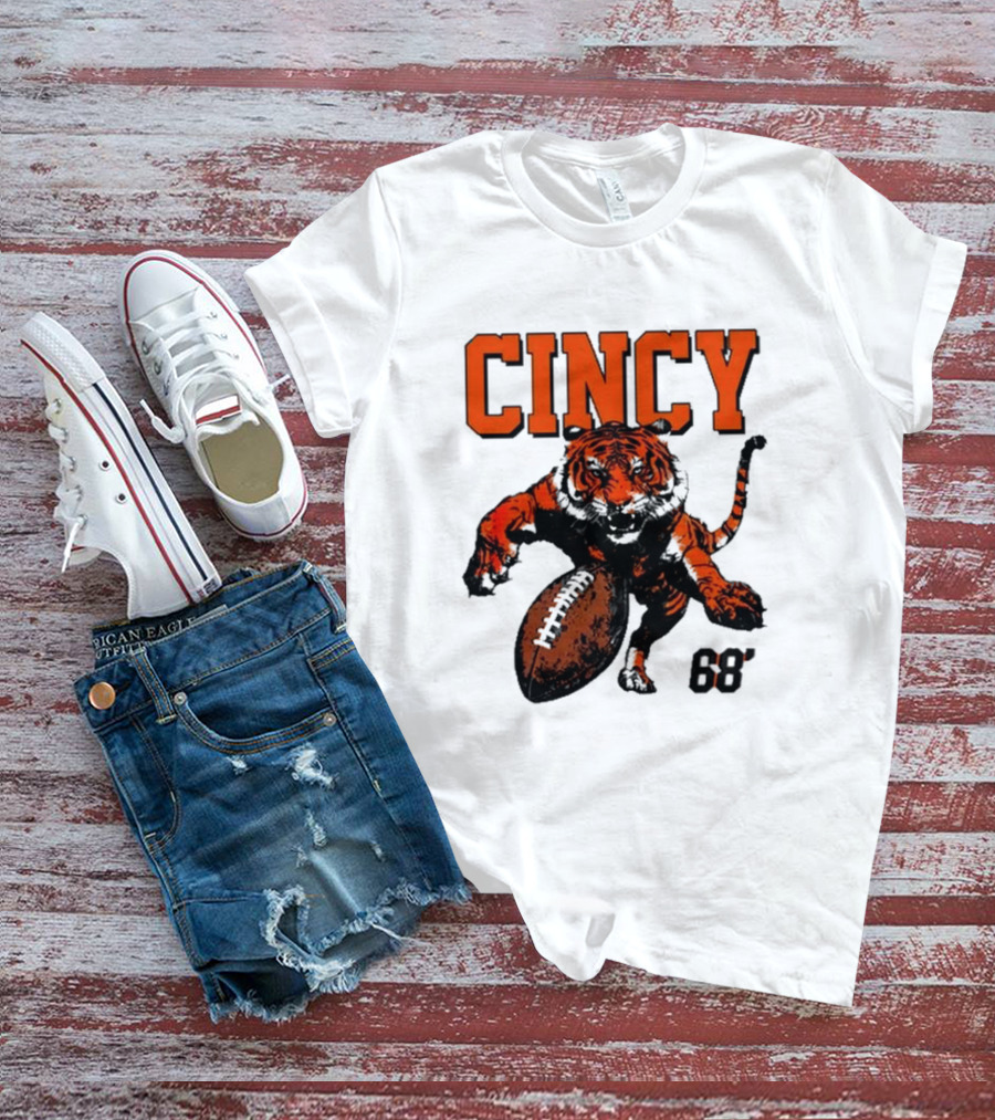 Cincy Tiger Football 68’ T-Shirt