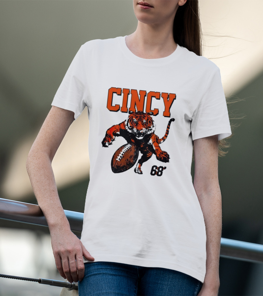 Cincy Tiger Football 68’ T-Shirt