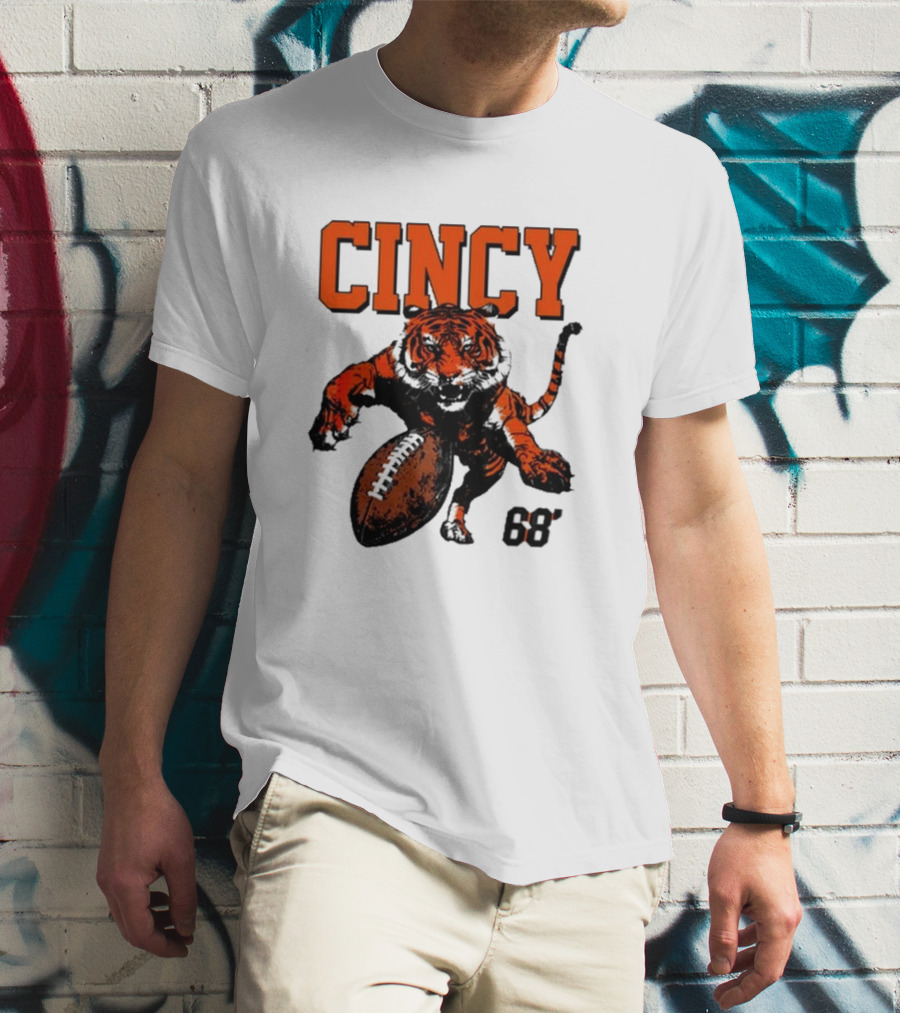 Cincy Tiger Football 68’ T-Shirt