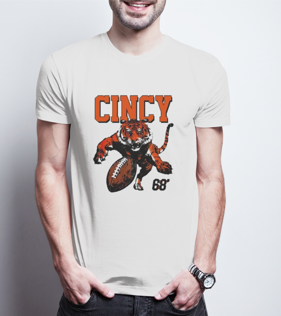 Cincy Tiger Football 68’ T-Shirt