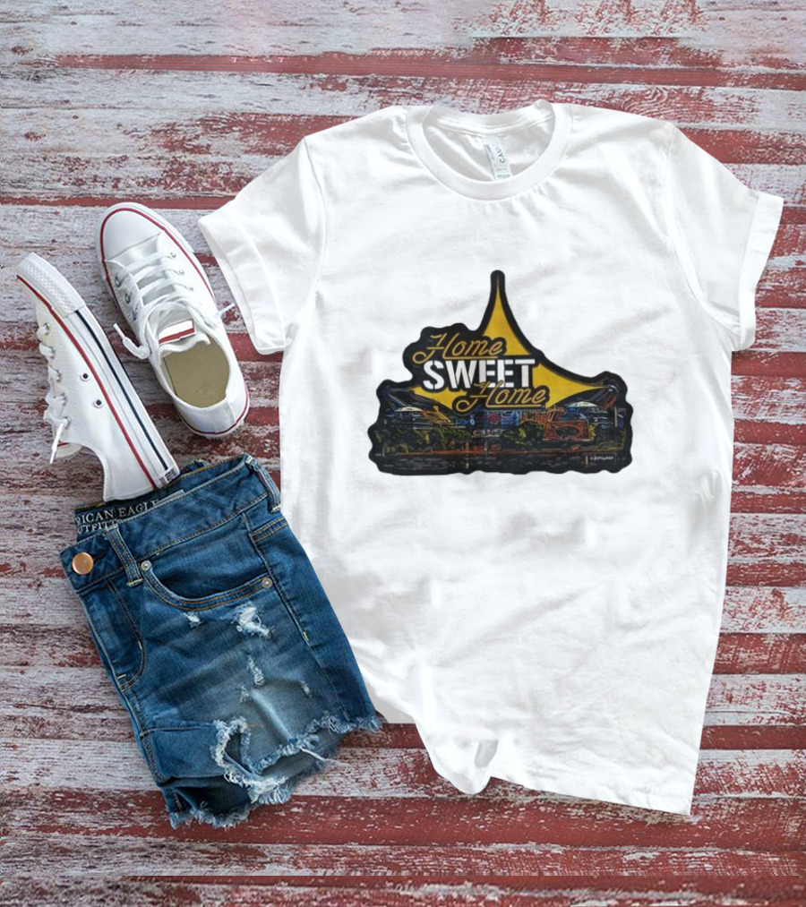 Home Sweet Home Custom Car Art Neon Sign T-Shirt