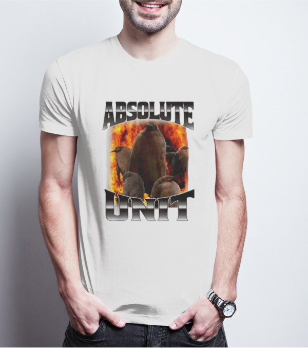 Absolute Unit Penguin Fire Bootleg Rap T-Shirt