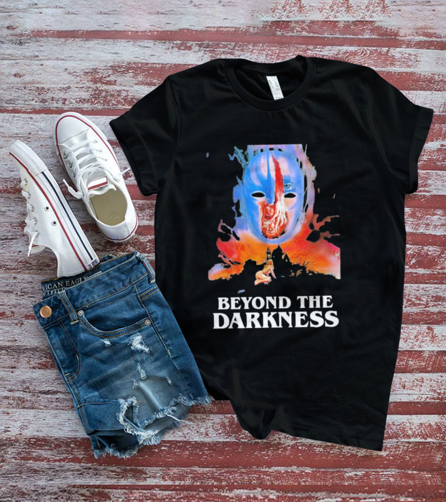 Beyond The Darkness Surreal Mask And Crimson T-Shirt