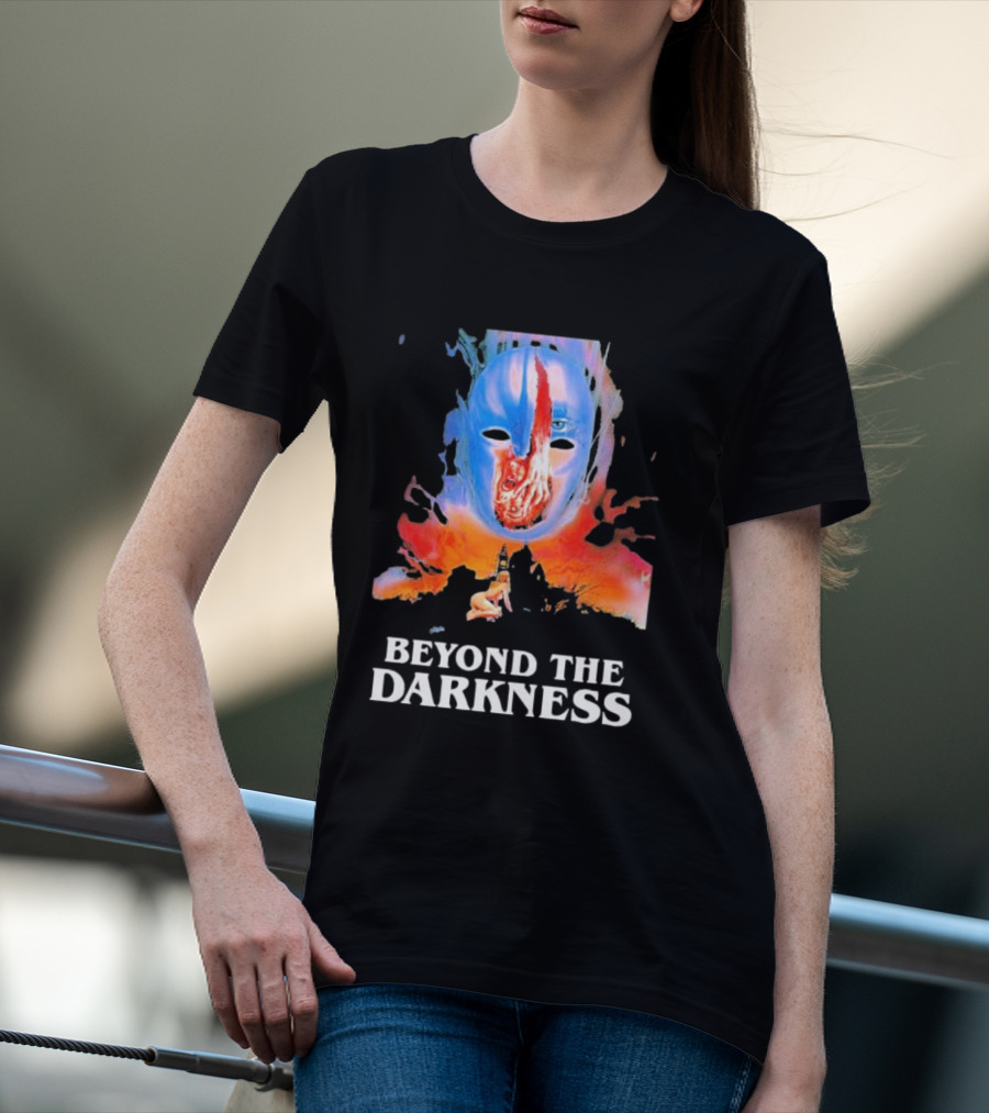 Beyond The Darkness Surreal Mask And Crimson T-Shirt