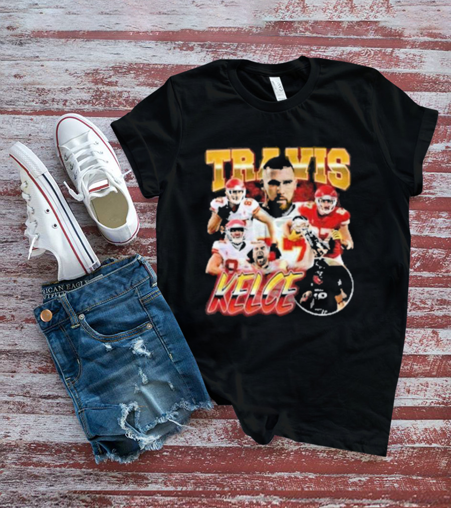 Travis Kelce Chiefs Players Collage T-Shirt