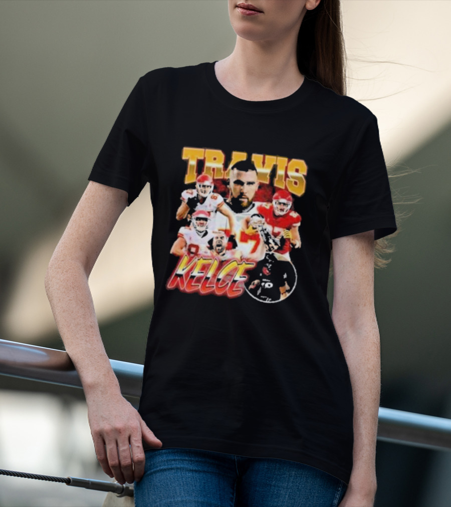 Travis Kelce Chiefs Players Collage T-Shirt