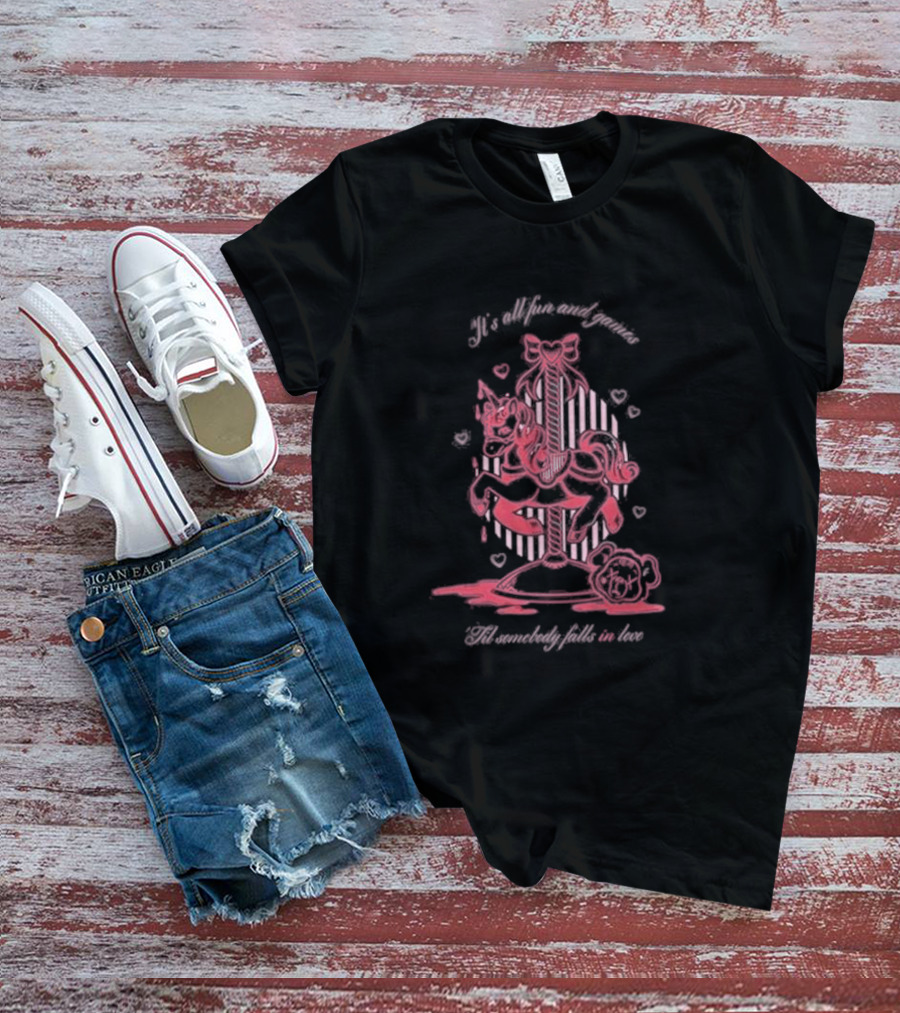 Emp-online Store Melanie Martinez It's All Fun And Games Carousel With Hearts T-Shirt
