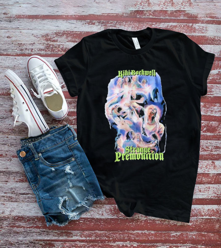 Kiki Rockwell Strange Premonition 80s Movie Retro Collage T-Shirt