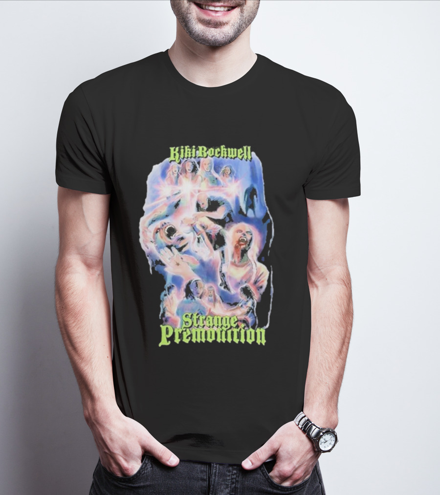 Kiki Rockwell Strange Premonition 80s Movie Retro Collage T-Shirt