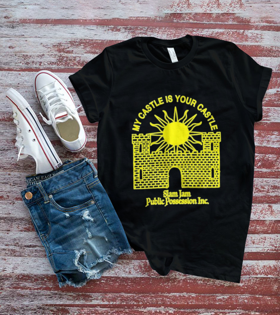 My Castle Is Your Castle Sun Design Slam Jam Public Possession Inc T-Shirt