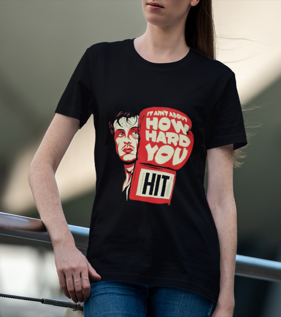 Rocky Balboa It Ain’t About How Hard You Hit Boxing Glove T-Shirt