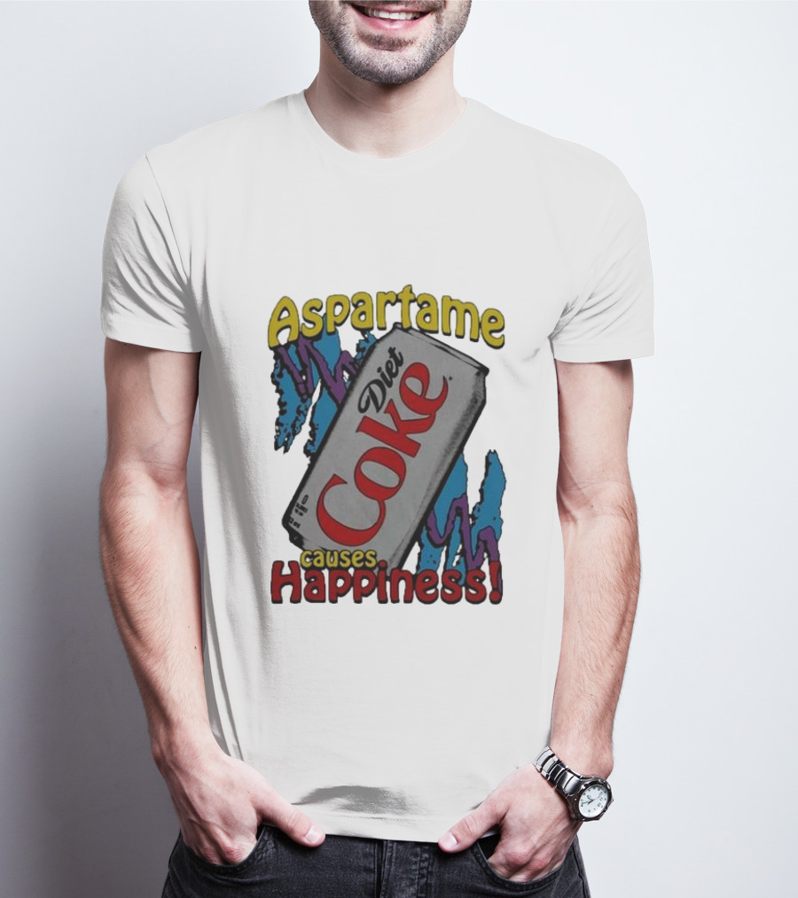 Aspartame Causes Happiness Diet Coke Can Retro T-Shirt