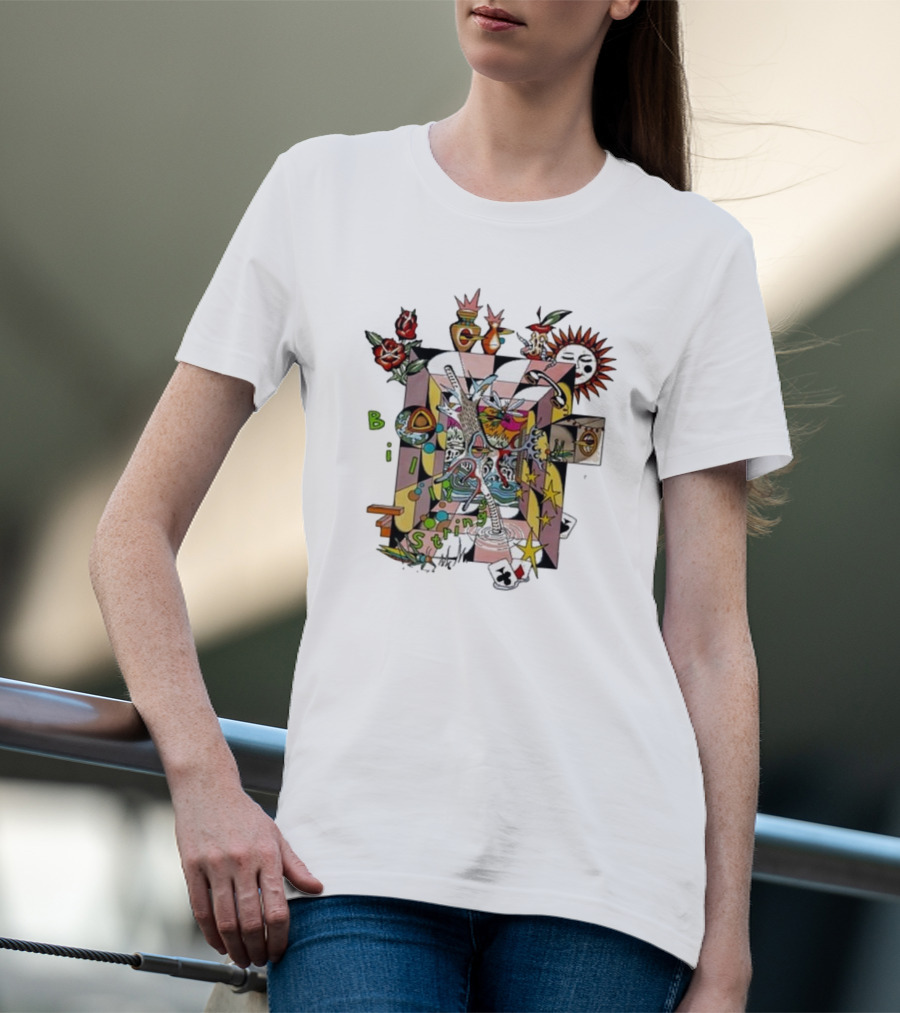 Billy Strings Surreal Home Rose Sun Playing Cards Stars T-Shirt