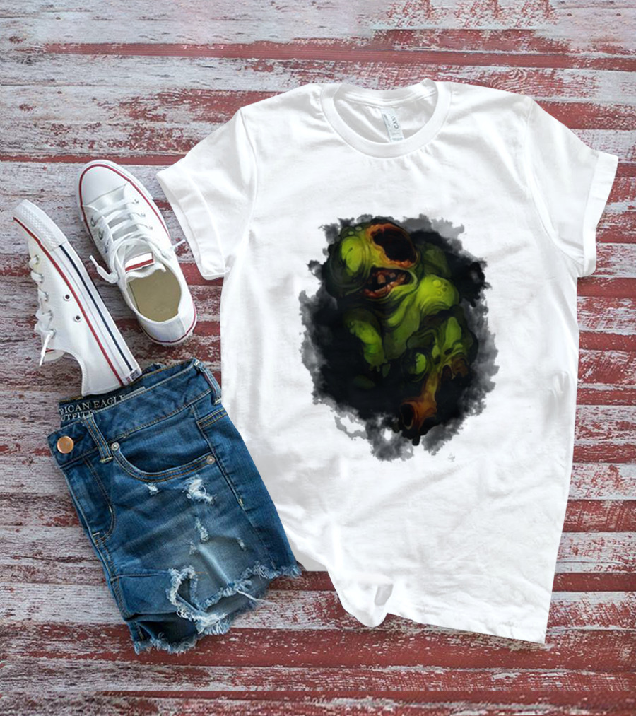 Binding Of Isaac Four Souls Pestilence Creepy Green Monster Card T-Shirt