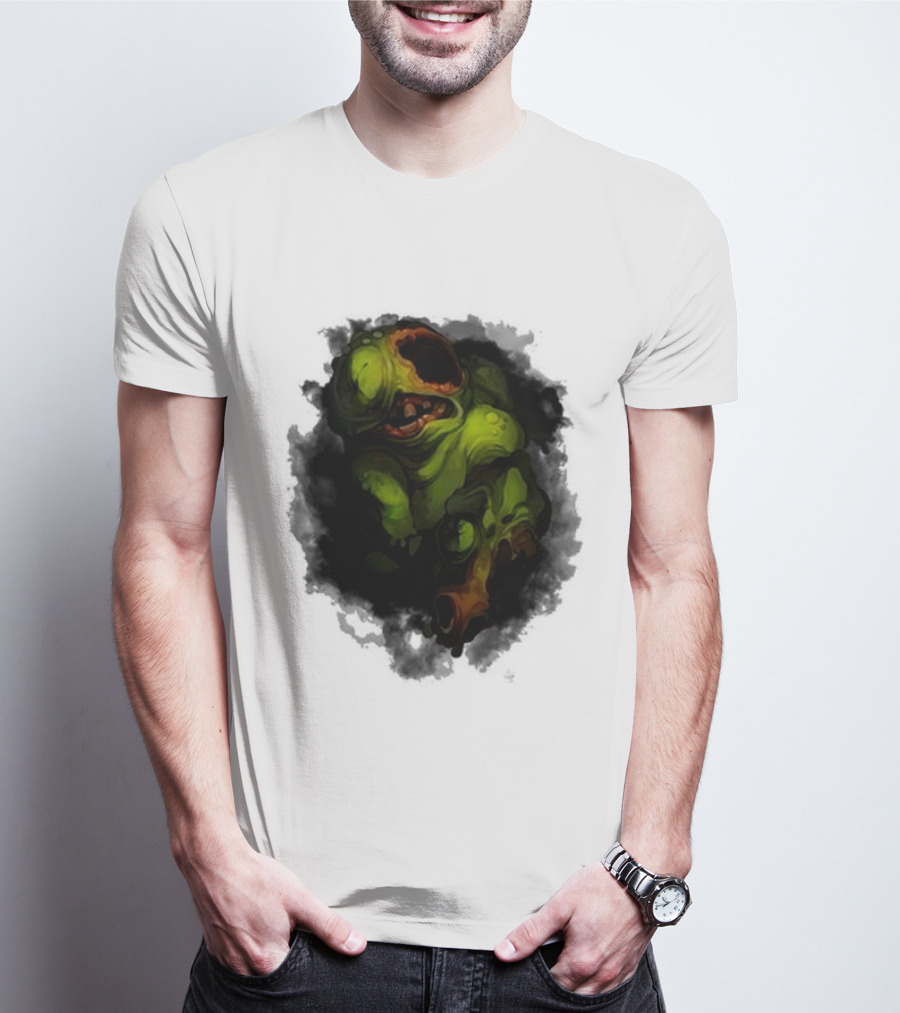 Binding Of Isaac Four Souls Pestilence Creepy Green Monster Card T-Shirt