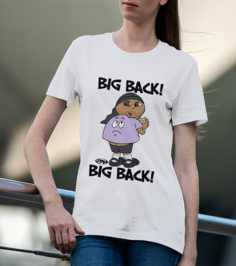 Frk Opestcontrol Store Big Back Big Back Character Eating Cookie T-Shirt