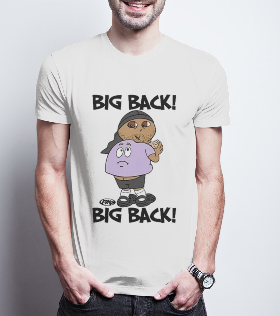 Frk Opestcontrol Store Big Back Big Back Character Eating Cookie T-Shirt