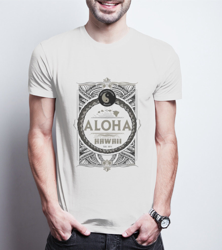 T&C Surf Designs Hawaii Aloha Hawaii Est 1971 Pearl City Jersey T-Shirt