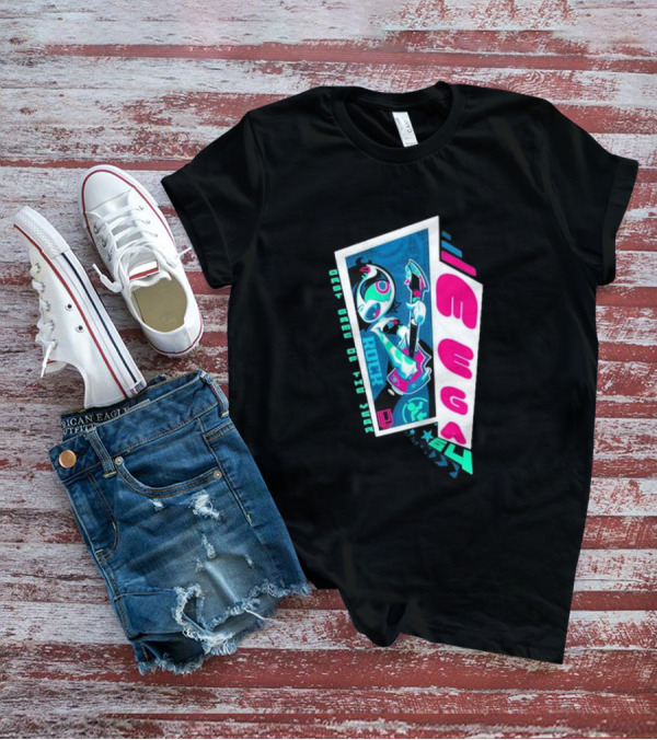 Mega64 Shred Neon Rocker Guitar Stars T-Shirt